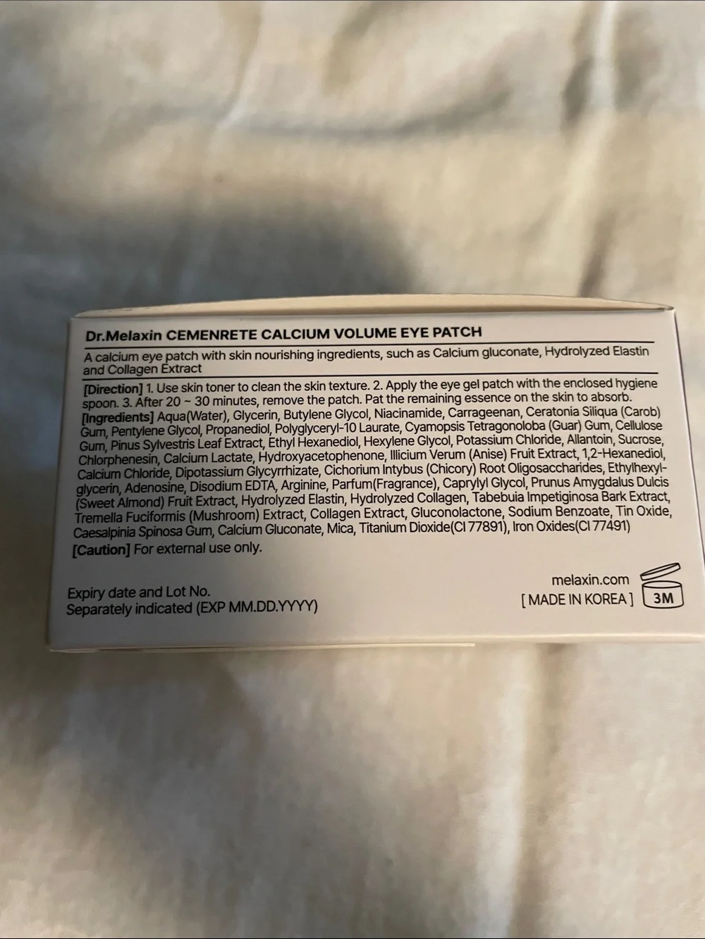 Calcium Cx Burgundy Eye Patch - Firming Calcium Volume Eye Patches